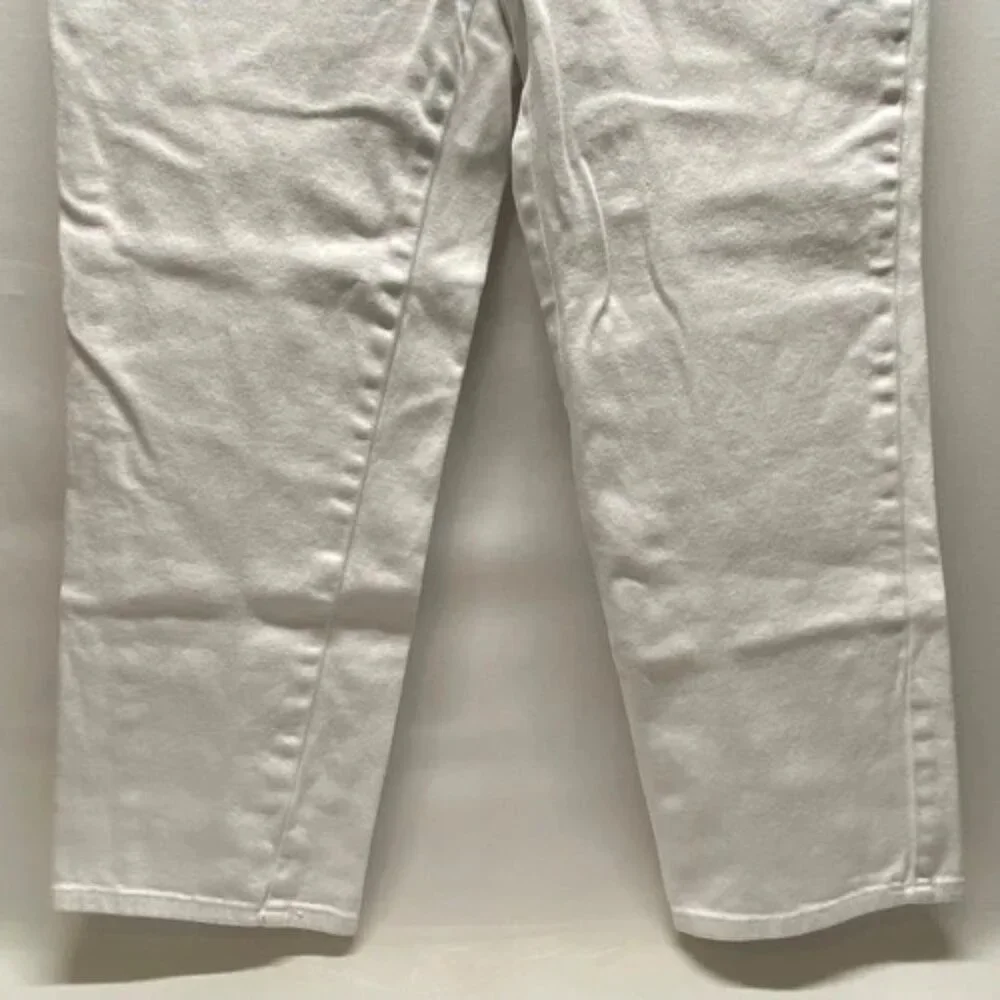 Style & Co‎ Jeans Women’s 12 Short White Straight Leg Mid Rise Denim Jean GUC